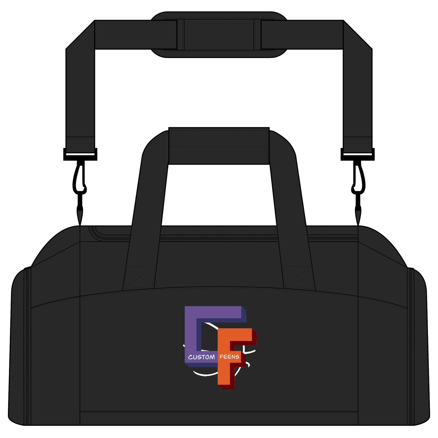 Duffel Gym Bag with CFB Monogram Logo