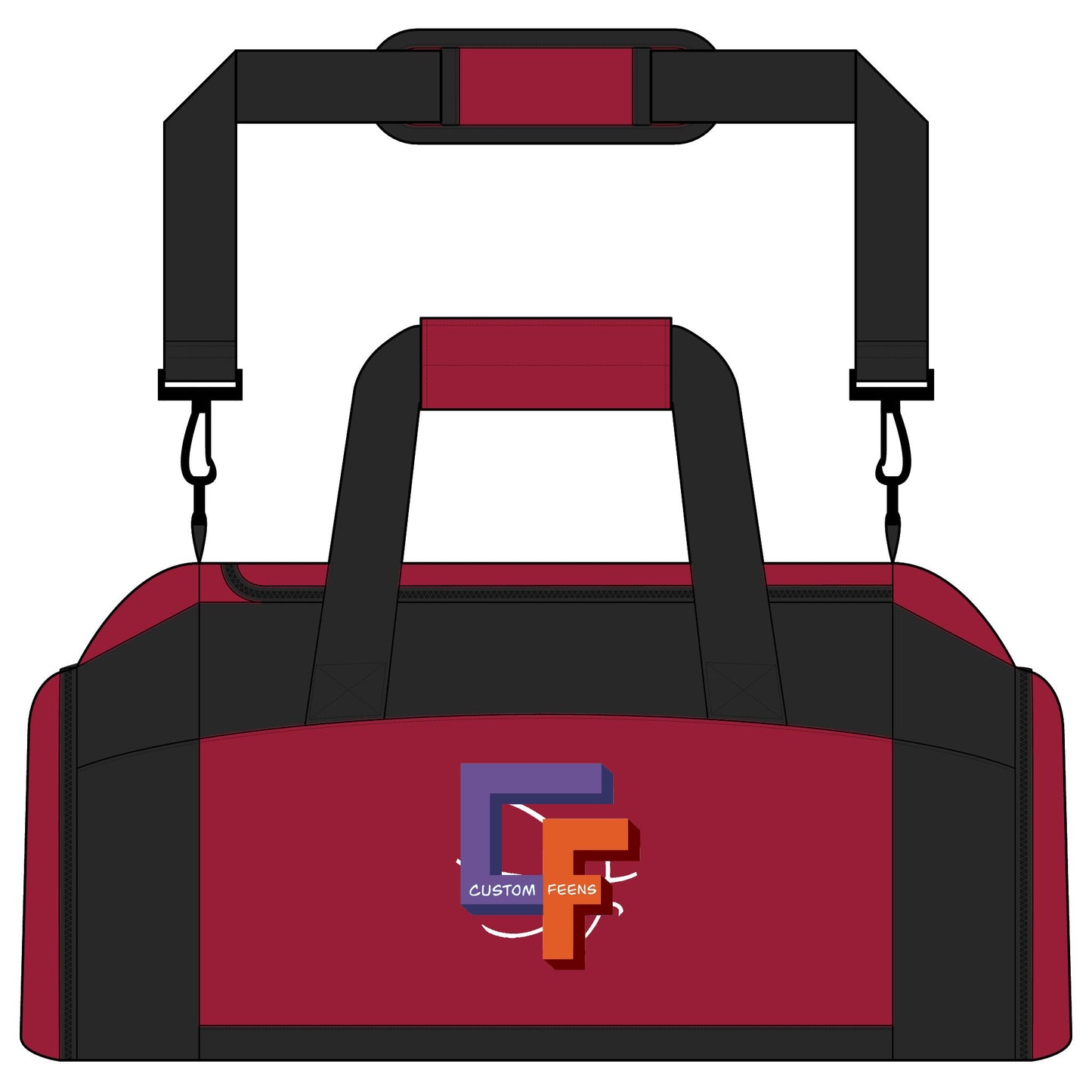 Duffel Gym Bag with CFB Monogram Logo