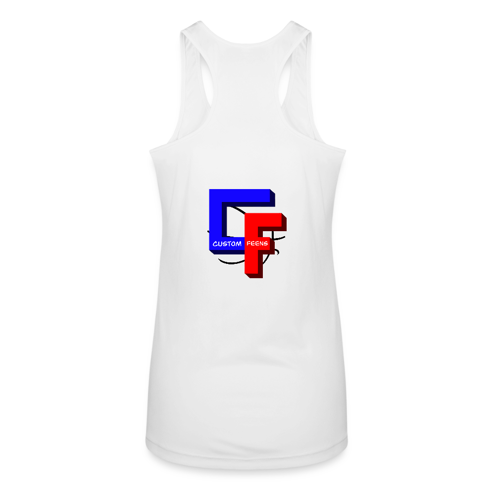 Custom Feens Basketball Women’s Stack Tank - white