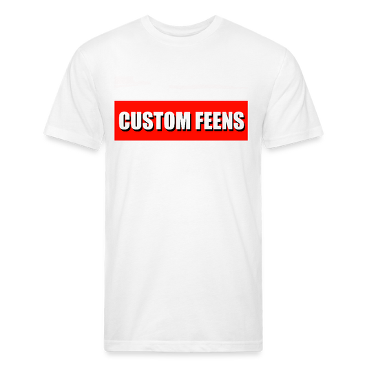 Custom Feens Red Block Tee - white