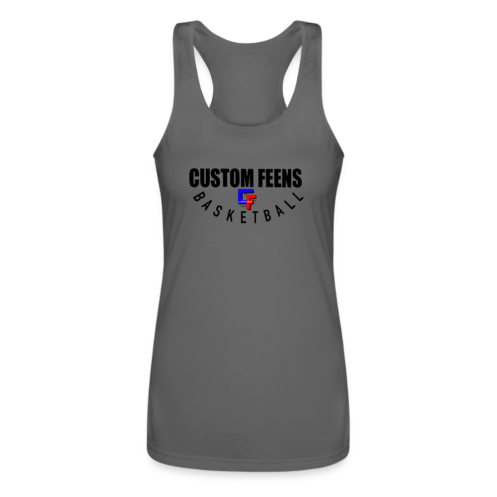 Custom Feens Basketball Women’s Stack Tank - charcoal