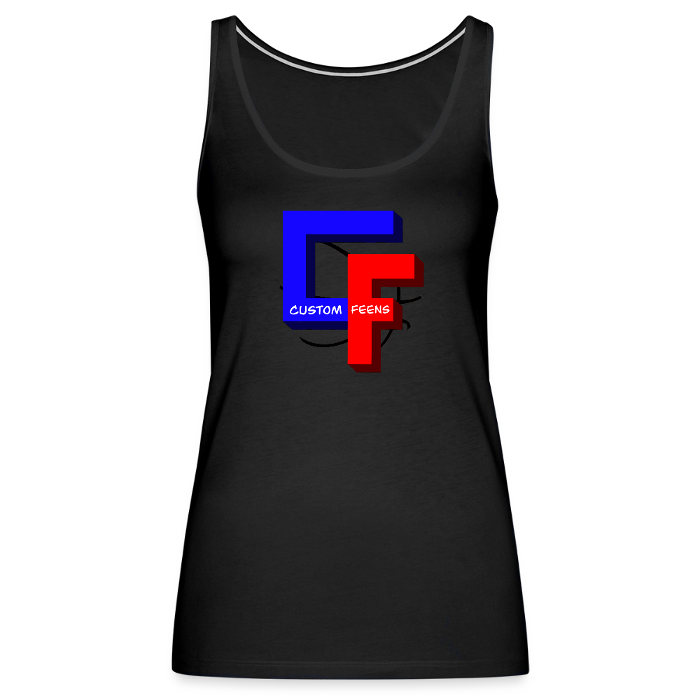 Women’s Custom Feens Basketball Premium Tank Top - black