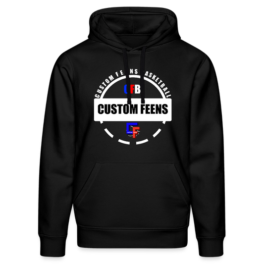 Custom Feens Basketball Organic Hoodie - black
