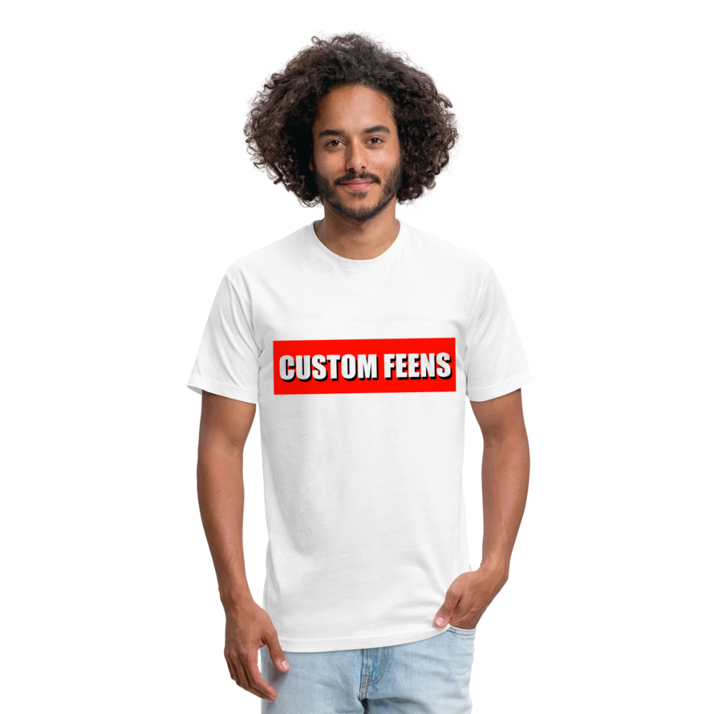 Custom Feens Red Block Tee - white