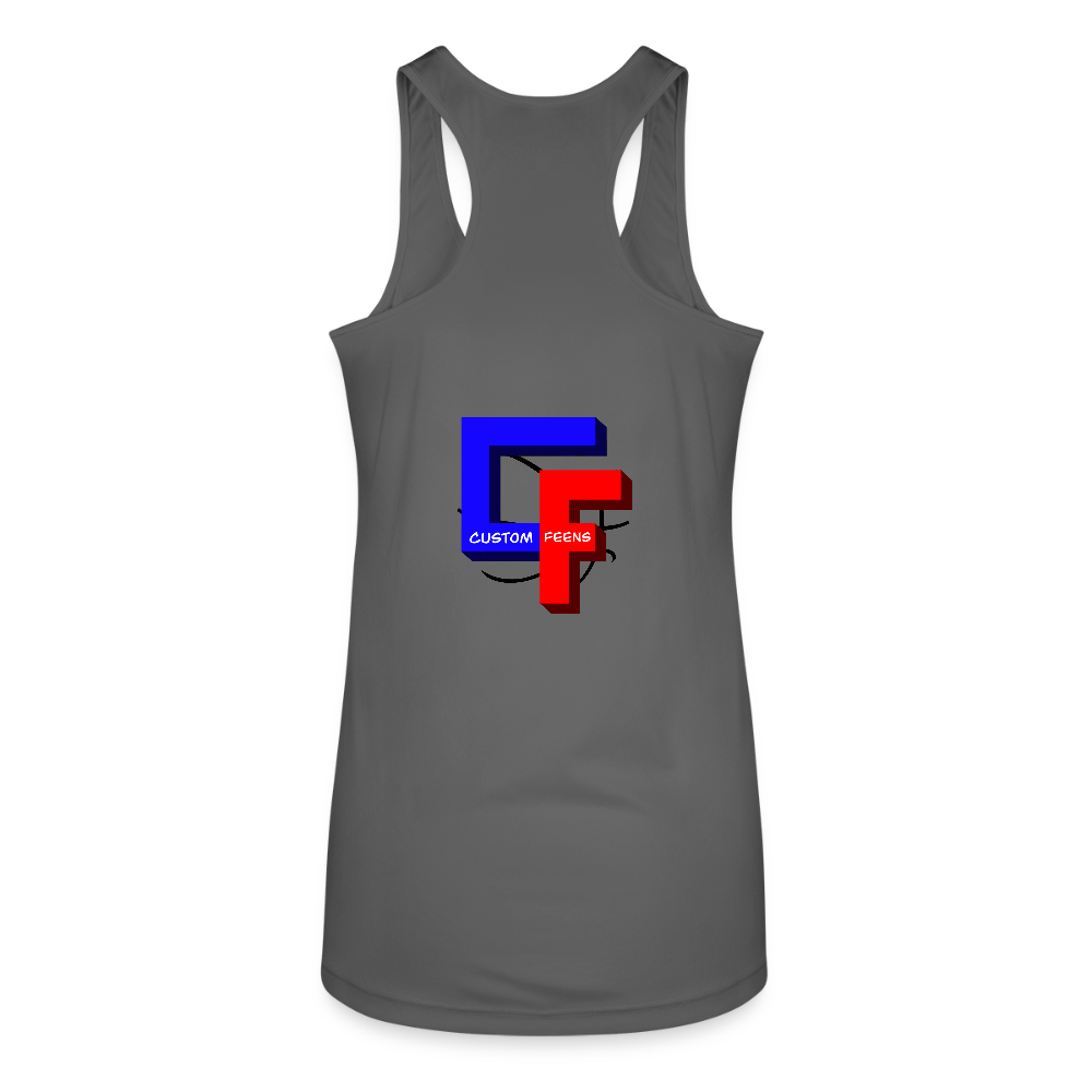 Custom Feens Basketball Women’s Stack Tank - charcoal