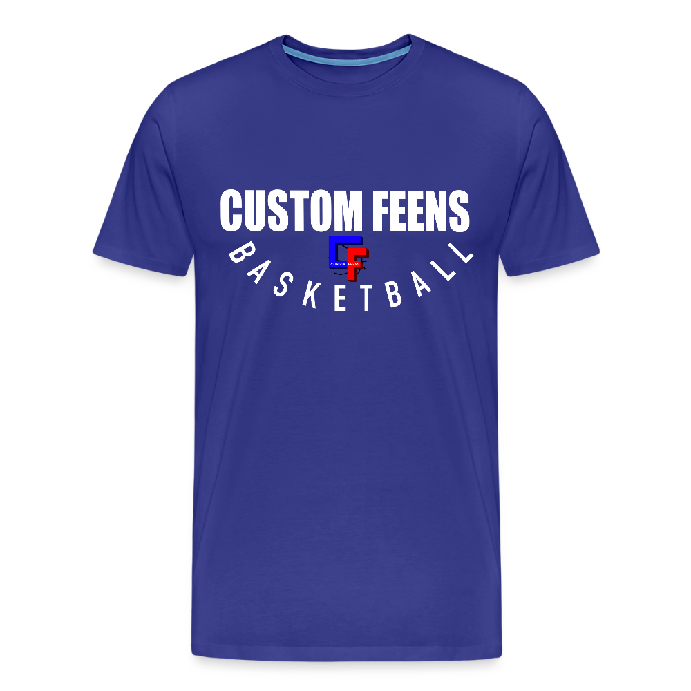 Men's Custom Feens Basketball Stack Tee - royal blue