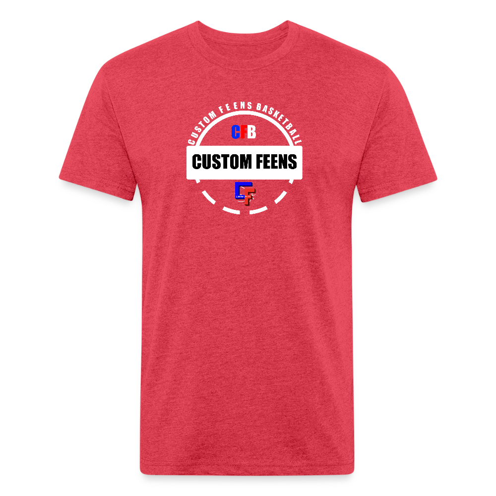 CFB Fitted Cotton T-Shirt - heather red