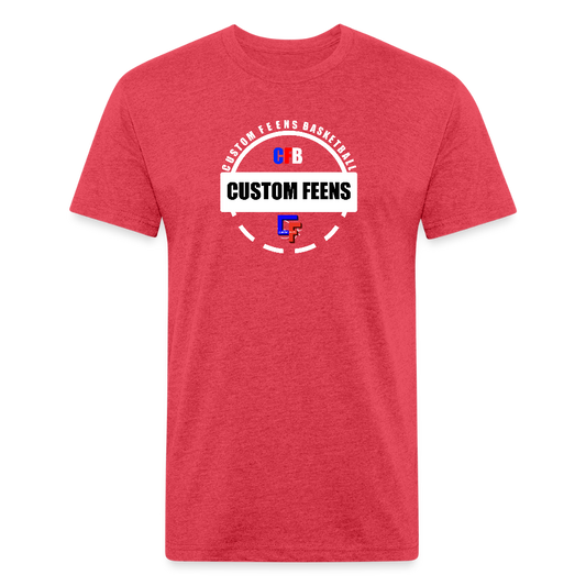 CFB Fitted Cotton T-Shirt - heather red
