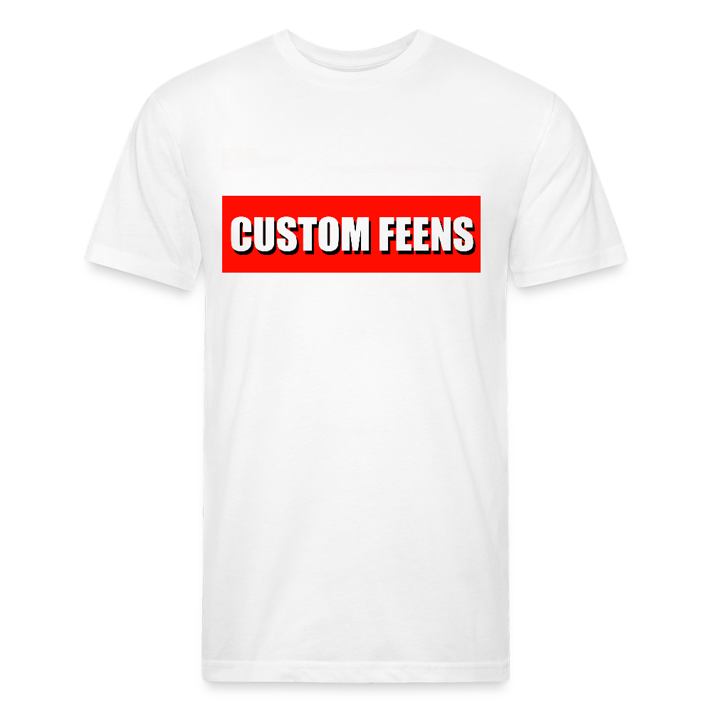 Custom Feens Red Block Tee - white