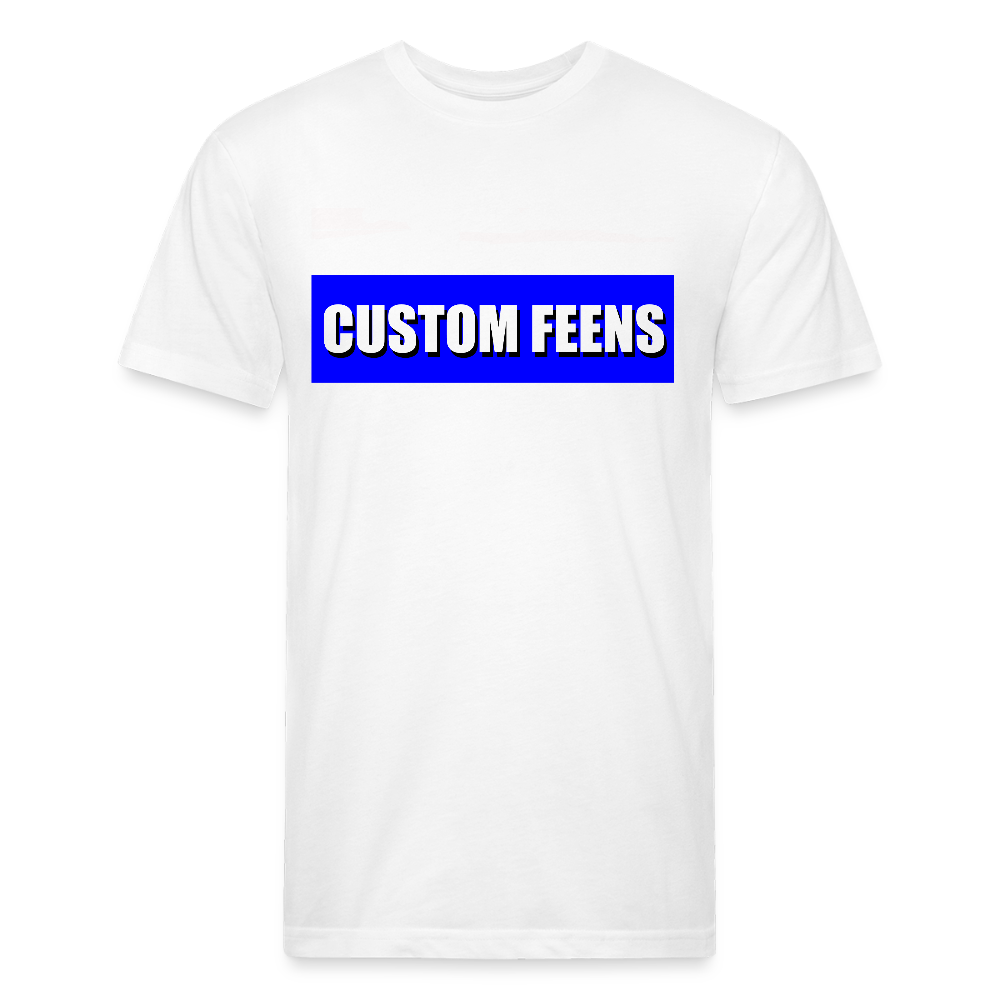 Custom Feens Royal Blue Block Tee - white