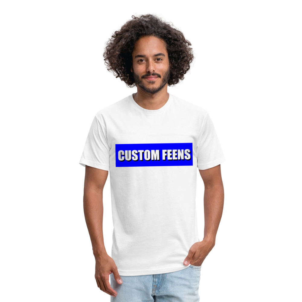 Custom Feens Royal Blue Block Tee - white