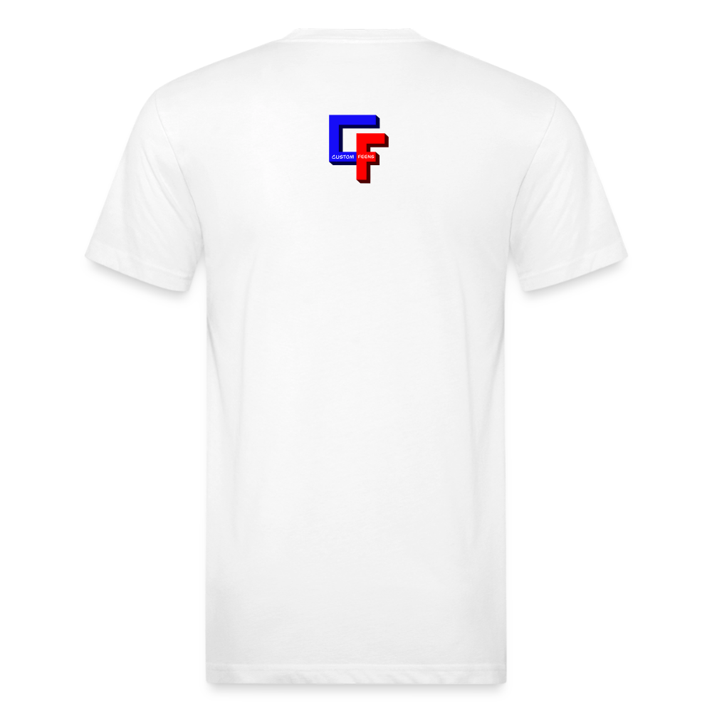 Custom Feens Royal Blue Block Tee - white