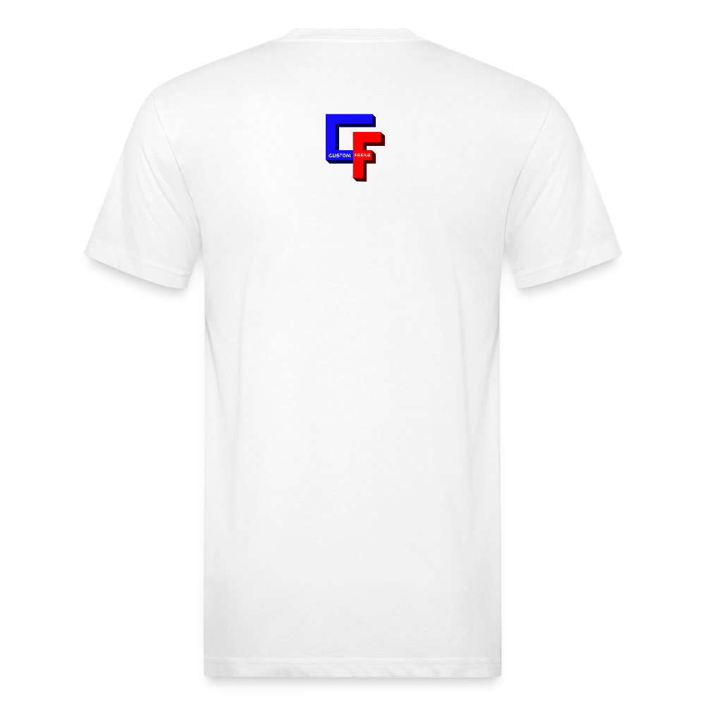 Custom Feens Royal Blue Block Tee - white