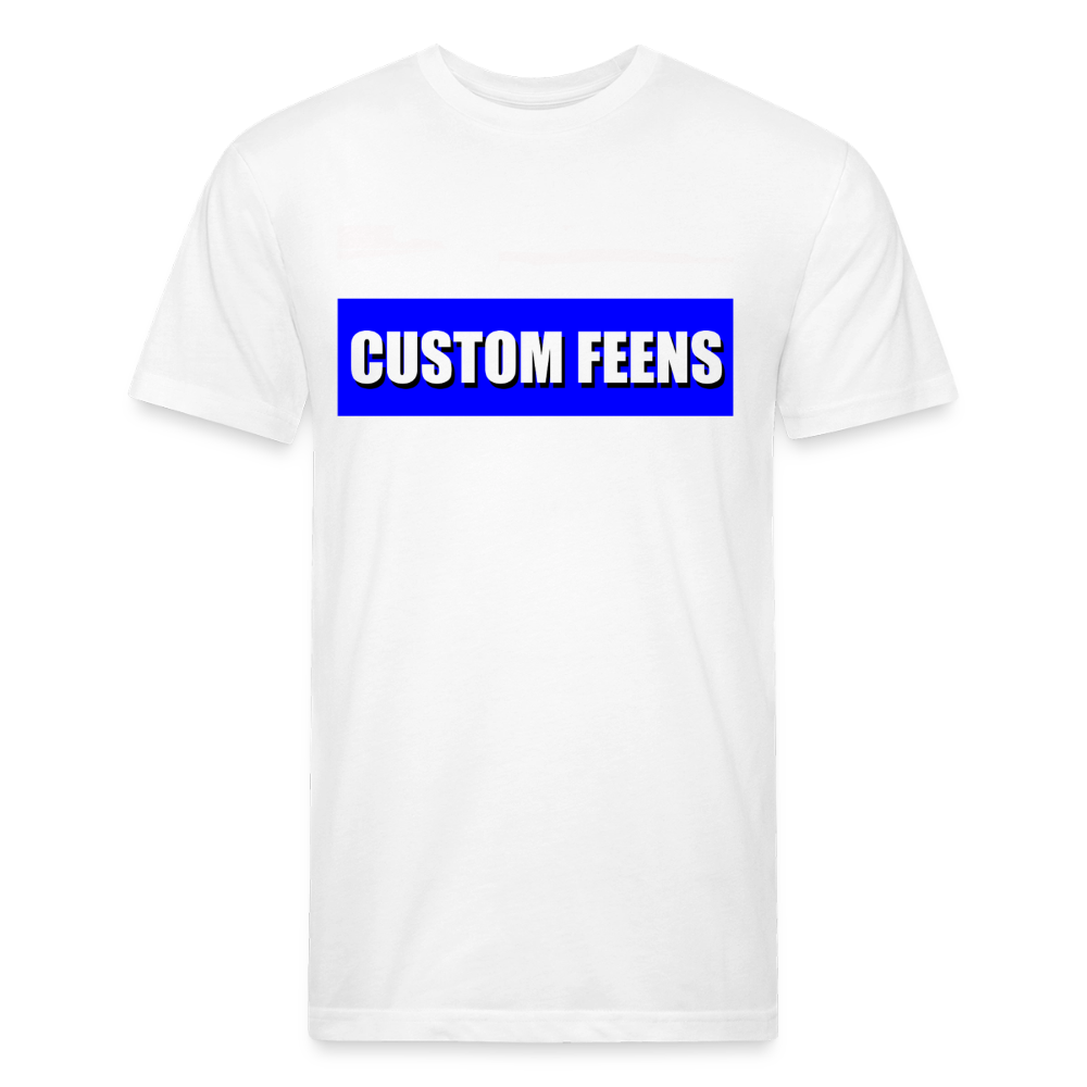 Custom Feens Royal Blue Block Tee - white