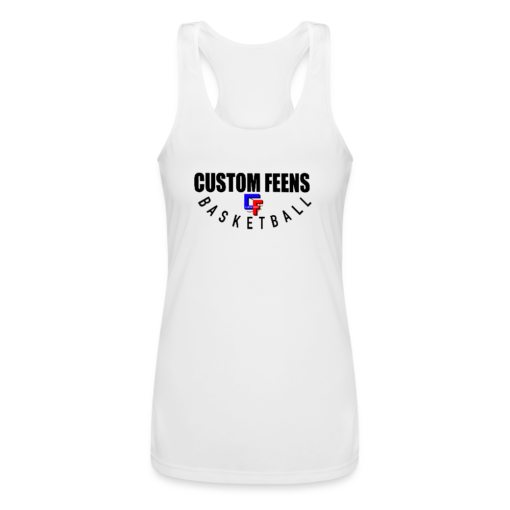 Custom Feens Basketball Women’s Stack Tank - white